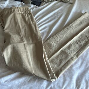 New York & Company Khaki Stretch Bootcut Pants - 12 Tall